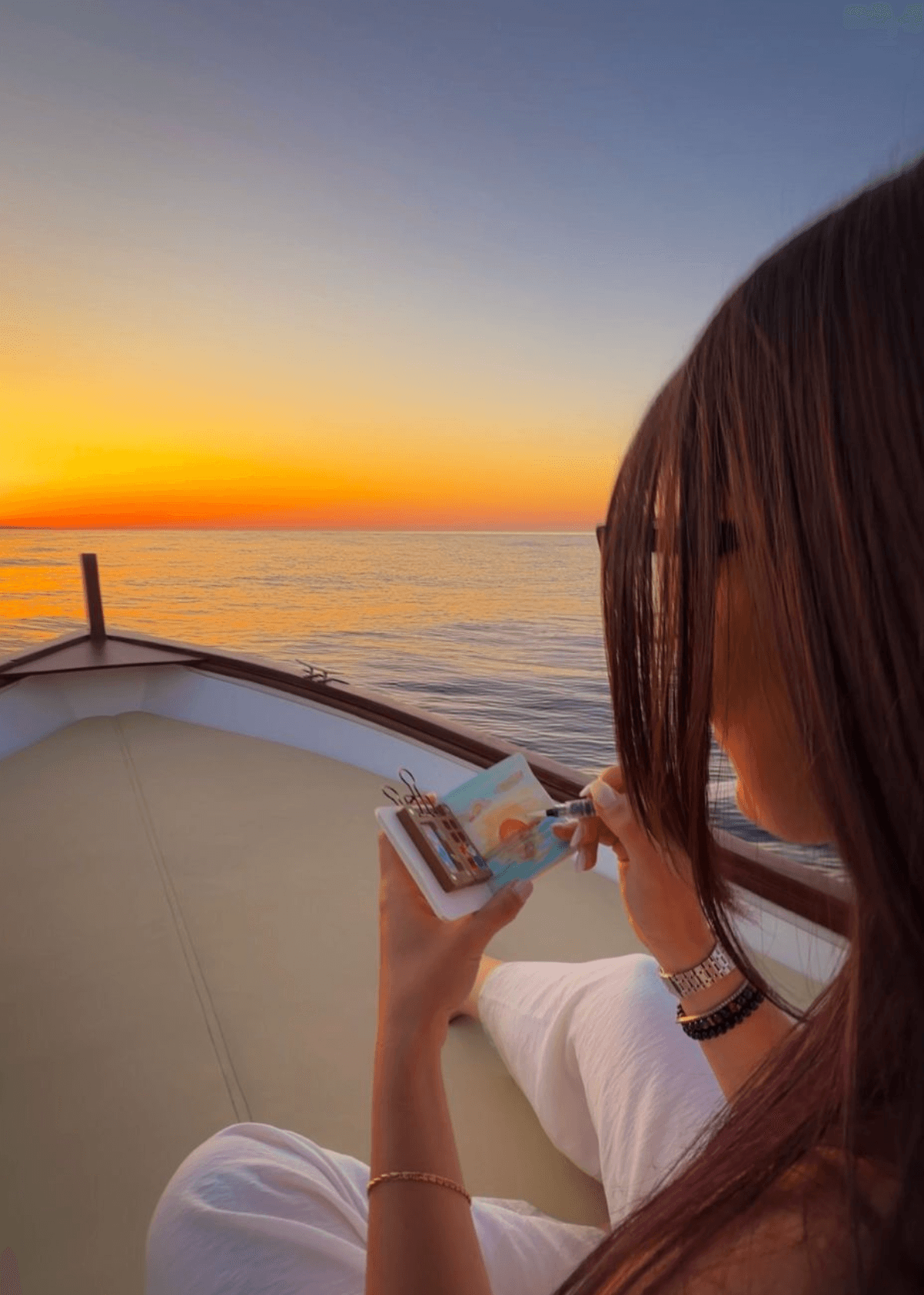 Ionian sea at sunset