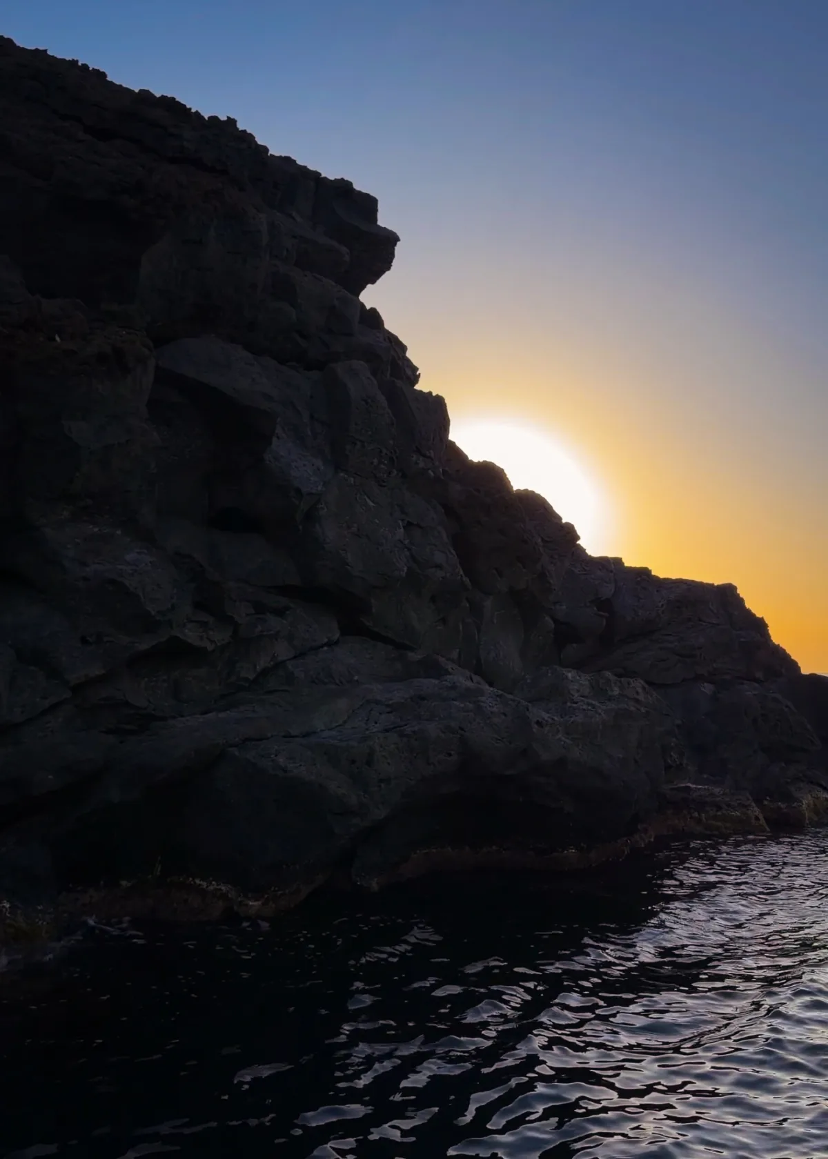 Sunset on the coast